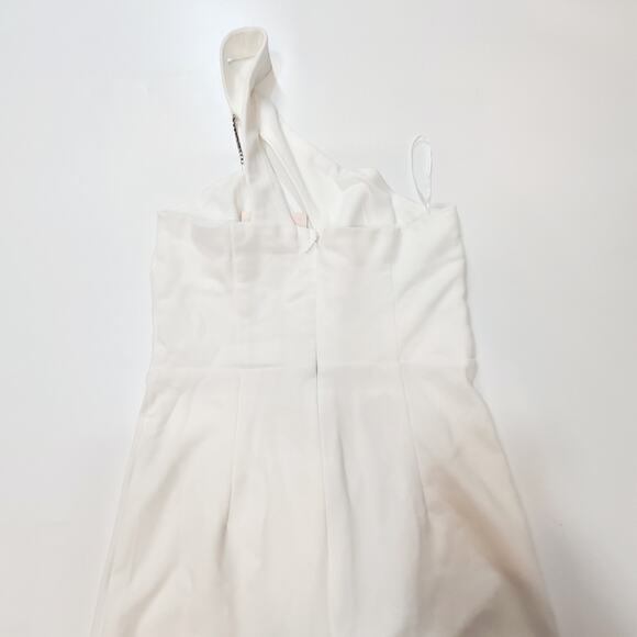 Superdown Tiasha Asymmetrical Jumpsuit in White Small - Picture 9 of 12
